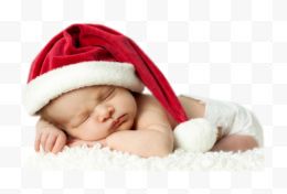 圣诞小孩睡着的小孩装饰...
