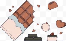 卡通巧克力矢量图下载