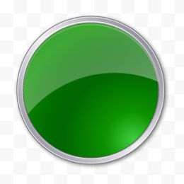 绿色水晶圆形按钮