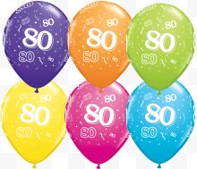 80岁生日快乐气球