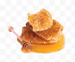 搅拌棍放在蜂蜜蜂胶旁