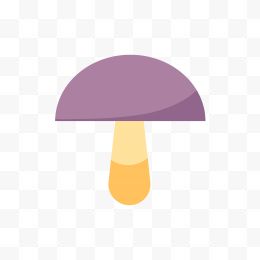 卡通紫色蘑菇