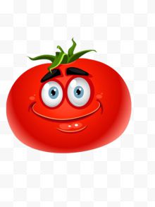 红色微笑的西红柿
