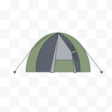 军绿色野外帐篷