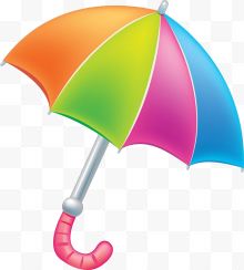 卡通彩色雨伞
