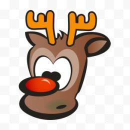 红鼻子驯鹿圣诞节可爱卡通...