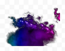 紫色烟雾效果