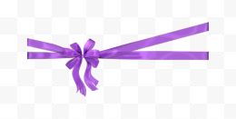 紫色蝴蝶结丝带