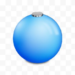 蓝色圣诞吊球