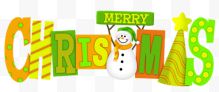 雪人和圣诞节英文