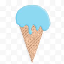 卡通手绘冰淇淋甜筒...