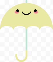 儿童节微笑可爱雨伞