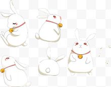 白色兔子秋节兔子
