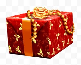 红色的盒子和礼物