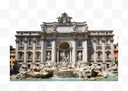 罗马许愿池特莱维喷泉...