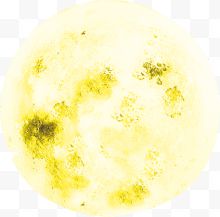 中秋节半黄色月亮