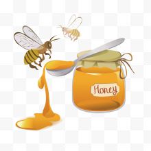 黄色蜜蜂与蜂蜜下载