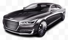 现代Genesis G90灰色车形象