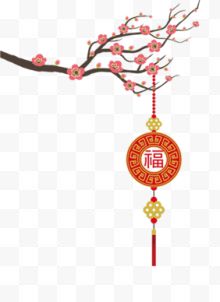 梅花灯笼中国风装饰