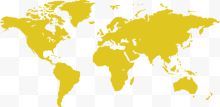 黄色高清全球地图