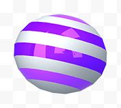 紫色白条沙滩球