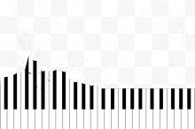 手绘黑白琴键