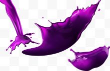 紫色泼墨