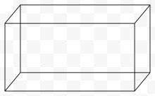 手绘长方体