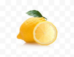 黄色新鲜柠檬