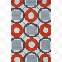 组合的圆形花纹方形地毯