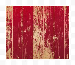红色油漆做旧木板纹理...