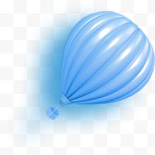 手绘蓝色梦幻氢气球...