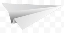 白色纸飞机折纸手绘