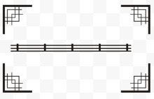 简约黑白风格边框