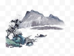 水墨山水画