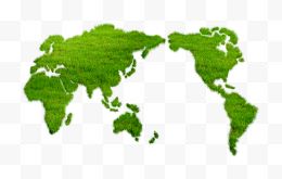 绿色草地世界地图