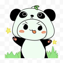 长草颜文字熊猫形象