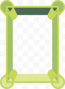 绿色立体矢量表格框