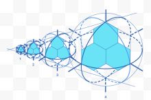 蓝色几何化学科技