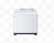 白色常见双缸洗衣机