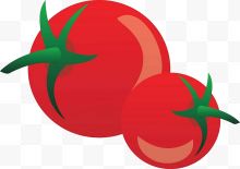 两个红色西红柿