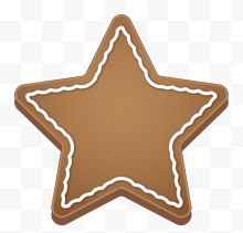 褐色星星饼干