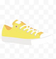 矢量黄色板鞋