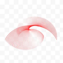 红色线性螺旋