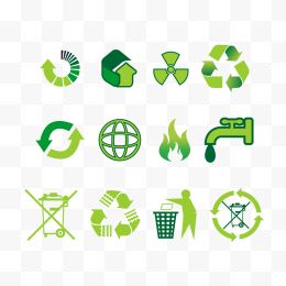 绿色环保标志循环使用节约...