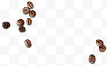 一堆褐色咖啡豆