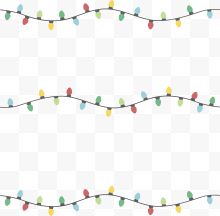 卡通彩灯矢量图下载