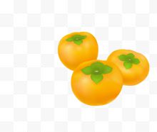 三颗柿子
