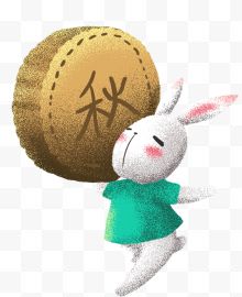 卡通中秋节可爱玉兔