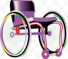 惭色的残疾人用的轮椅